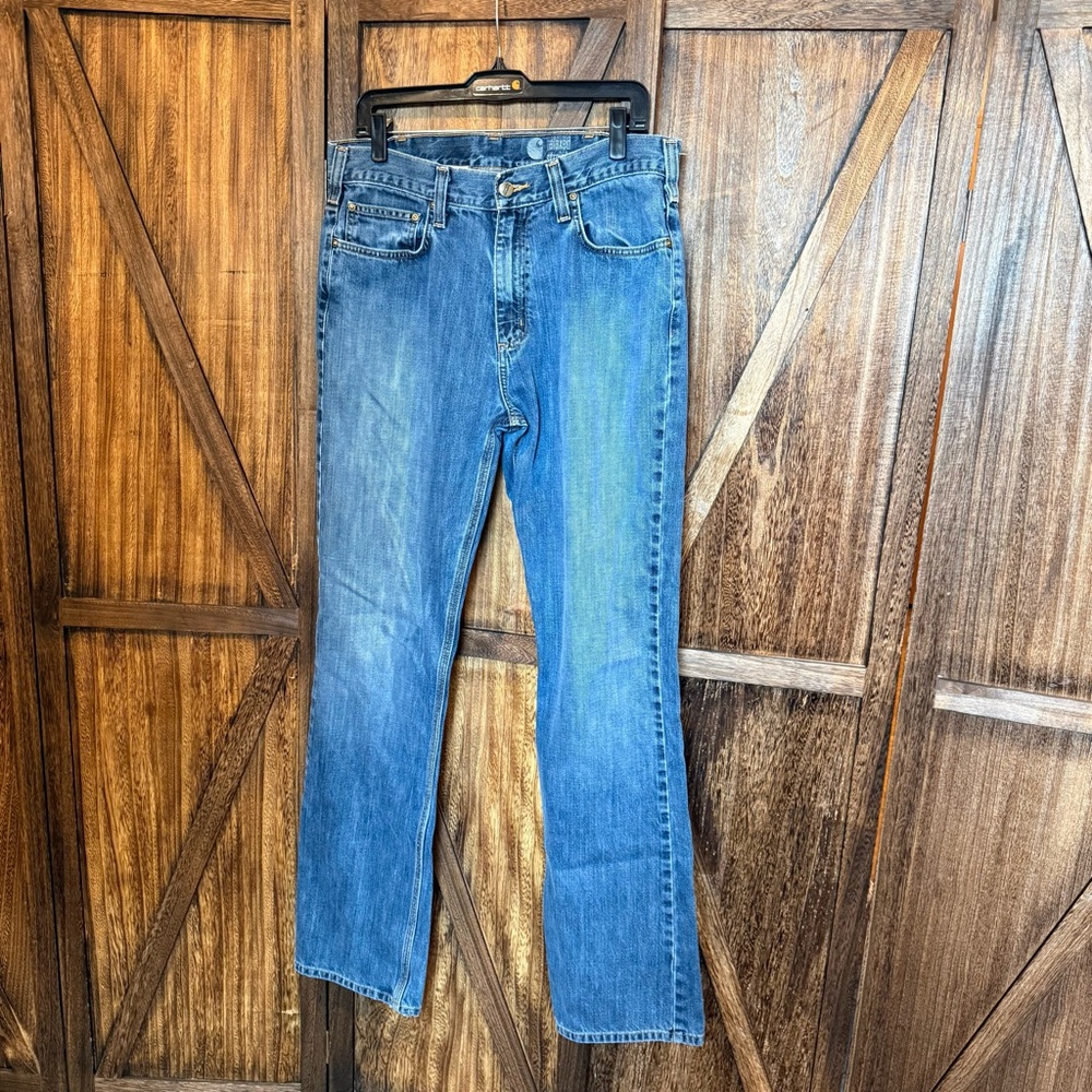 Carhartt Men's Straight Blue Jeans